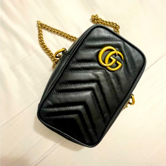GG Marmont Mini Bag authentic dust bag and box - Picture 1 of 5